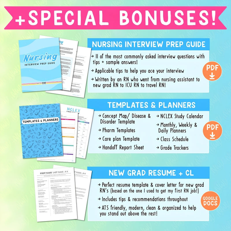 Nursing School Success Bundle
