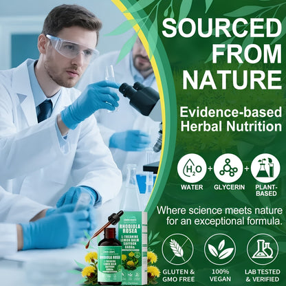 Organic 10 in 1 Rhodiola Rosea Liquid Drops
