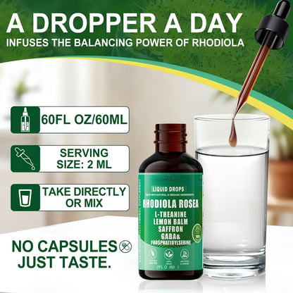 Organic 10 in 1 Rhodiola Rosea Liquid Drops