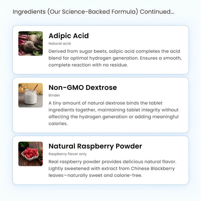 Molecular Hydrogen Tablets Antioxidant Support + Deep Hydration