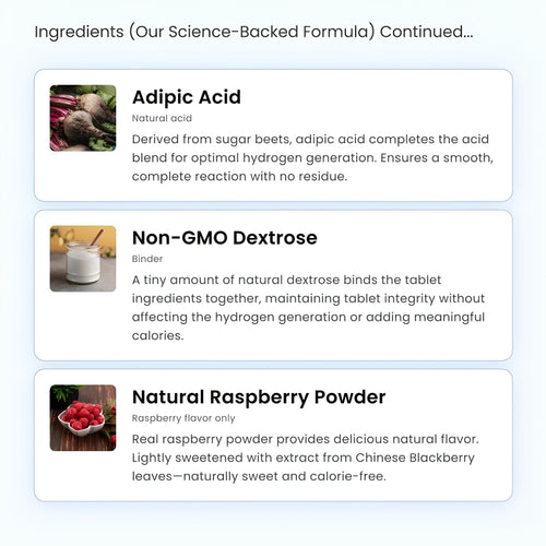 Molecular Hydrogen Tablets Antioxidant Support + Deep Hydration