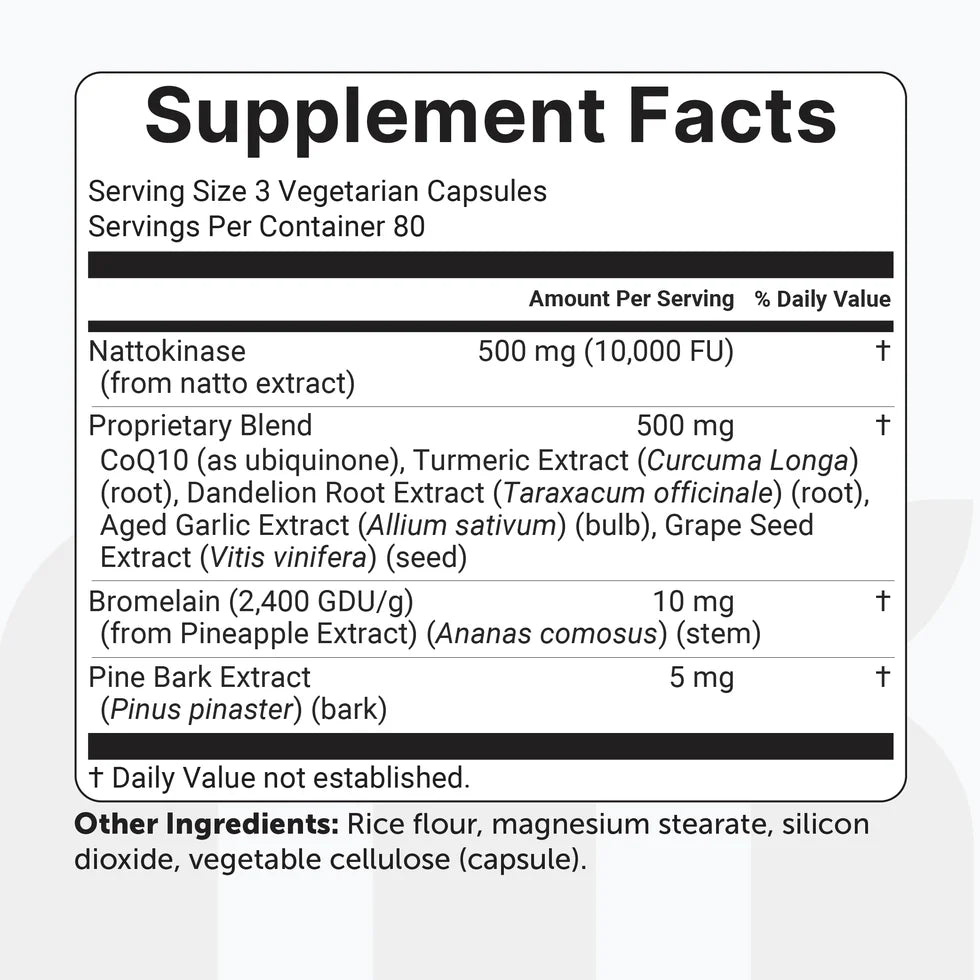 Nattokinase 10,000 FU — Clinical-Dose Cardiovascular Support
