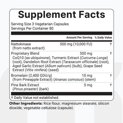 Nattokinase 10,000 FU — Clinical-Dose Cardiovascular Support